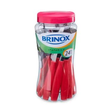 Imagem de Faqueiro Itaparica Vermelho com 24 Peças Brinox
