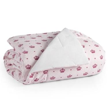 Imagem de Edredom Rosa bebê para Mini Cama/Berço 100%Algodão Moderno - EMPÓRIO D
