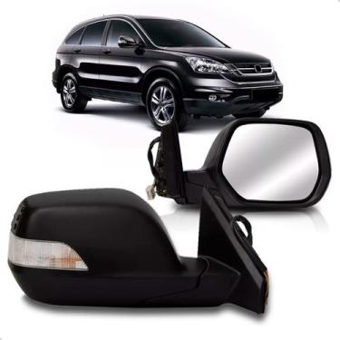 Imagem de Retrovisor crv 2007 a 2012 eletrico retratil com pisca capa primer - S