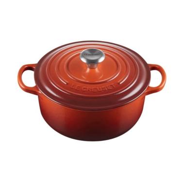 Imagem de Panela redonda le creuset signature 26CM vermelho cayenne 21177267974430