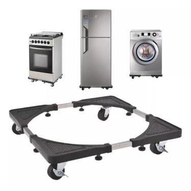 Imagem de Suporte Ajustável com Rodinhas Giratório geladeiras fogoes  - TOP HAUS