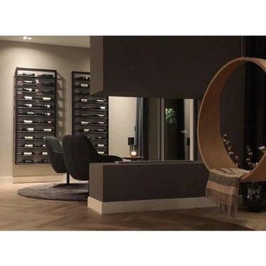 Imagem de Adega Para Garrafas de Vinhos Luxo Moderna Suporte Garrafas Estilo Ind