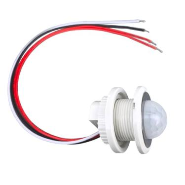 Imagem de Yogcow Interruptor De Luz Com Sensor De Movimento Dc 12V/24V, Detecção De Corpo Humano Infravermelho Inteligente Pir, Atraso Ajustável E Sensibilidade À Luz, Para Fitas De Led, Armários, Closets, G