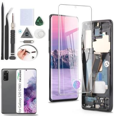 Imagem de Tela OLED para Samsung Galaxy S20 4G Substituição de tela para Samsung Galaxy S20 4G SM-G980 SM-G980F Display LCD Touch Screen Digitalizador Substituição com ferramentas (suporte para impressão