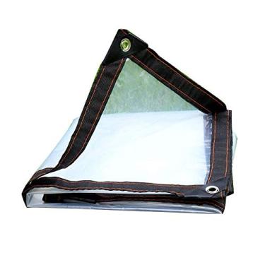 Imagem de MTYLX Folha de lona de cobertura impermeável, rede de guarda-sol, pano de sombra, pano de plástico impermeável multiuso, capas de lençol de chão para acampamento ao ar livre, 120G/㎡, B, 1 x 1 m