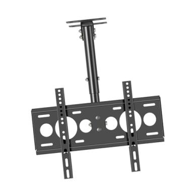 Imagem de CUTPOIY Suporte de TV de teto – suporte de teto para TV, suporte de TV giratório de 360 graus, inclinação e rotação para TVs de 27 a 55 polegadas, suporte para TV de teto de até 30 kg