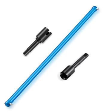 Imagem de WEFEINO Aluminum RC Center Driveshaft & Carbon Steel Front Rear Joint Drive Shaft Upgrade Parts for 1/10 Tamiya TT01 RC Drift Car