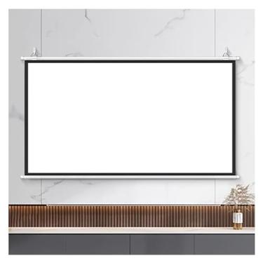 Imagem de Tela de projetor portátil interna, telas de projeção HD de 60/72 polegadas para pendurar na parede 4:3/16:9 para Home Theater/Apresentação de negócios/Aprendizagem em sala de aula/Camping Pátio Noites