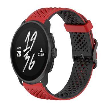 Imagem de Gheper Pulseira de substituição compatível com Suunto Race/Race S/Vertical/9 Peak Pro/9 Peak/5 Peak, acessório para smartwatch, de silicone macio, respirável, 22 mm