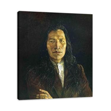 Imagem de Impressão em tela Unlucky Andrew Wyeth - Arte de realismo americano, aquarela e pintura de têmpera de ovo para decoração de casa 20 x 24 cm