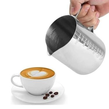 Imagem de Jarra Pitcher Cremeira Inox 350ml Leiteira Barista Americana