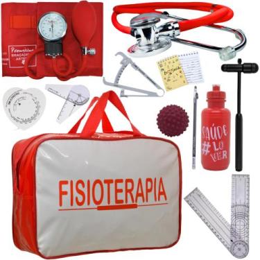 Imagem de Kit Fisioterapia Fita Imc Goniometro Grande Pequeno Fisio - Love Saude