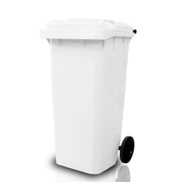 Imagem de Lixeira Grande Coleta Seletiva Container Carro Coletor Lixo 120l C/ Ro