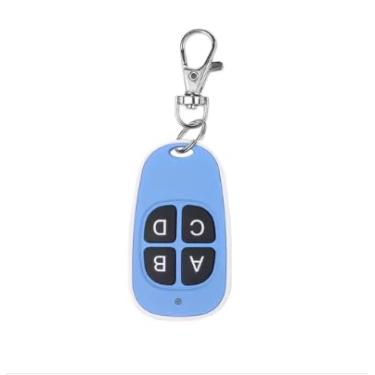 Imagem de Controle Remoto Universal de 4 Botões com Clipe, Colorido clonagem controle remoto, controlador de cópia elétrica, Chaveiro Portátil, Disponível em Azul, Amarelo, Vermelho, Preto, Branco. (Azul)