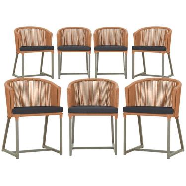 Imagem de 6 Cadeiras de Jantar Área Noronha em Alumínio