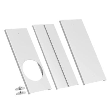 Imagem de Fenteer Kit de ventilação para janela de ar condicionado portátil, peças de reposição, PVC leve universal para mangueira de exaustão, placas de vedação de