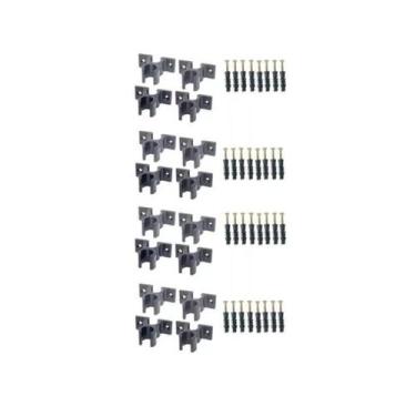 Imagem de Kit 16 Fixadores Abraçadeira Para Cercadinho Pet Cercado - Industrial 