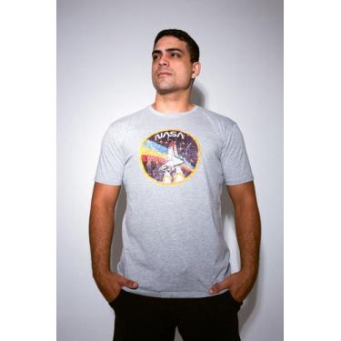 Imagem de Camiseta Nasa Foguete Camisa Estampada Unissex Básica - Glev.Conceito,