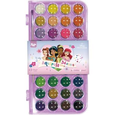 Imagem de Estojo Aquarela Princesas C/ 36 Cores - Dac