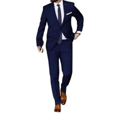 Imagem de Terno Slim Masculino Oxford com Colete - Mega Oferta em  7 Cores - Sto