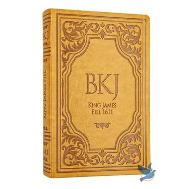 Imagem de Bíblia Sagrada King James Fiel 1611 Letra Extra Gigante Capa Castanha