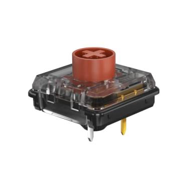 Imagem de KAILH Teclado mecânico de baixo perfil Choc V2 teclado de baixo perfil DIY MX Switch forro tátil de clique 5PIN (70 peças, marrom)