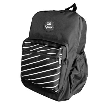 Imagem de Mochila Escolar CIS Spiro, Preta, 1 unidade