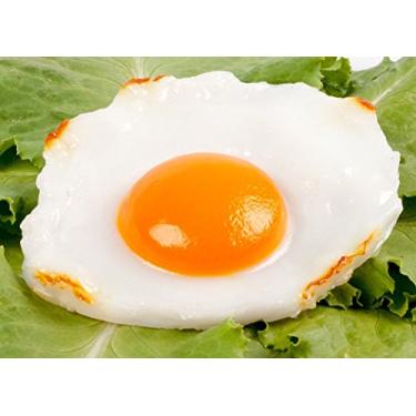 Imagem de SummitLink Pacote Com 1 Ovo Frito Realista, Comida Artificial Falsa, Brinquedo De Novidade, Brincadeira Aniversário, Presente Piada