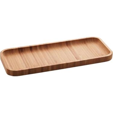 Imagem de Petisqueira Retangular em Bambu Natural, 26 x 10 cm, Bandeja para Servir, Organização - Utensílios de Cozinha - Enxoval - Decoração - Travessa Retangular - Petisqueira - Utilidades Domésticas