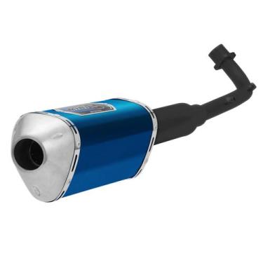 Imagem de Escapamento Pro Tork Mini 3 Moto Honda Biz 100 1998 À 2005, AZUL, Únic