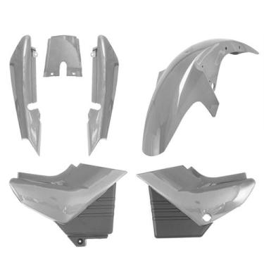Imagem de Kit Carenagem 3 Peças Cromo Forte Moto Yamaha YBR 125 2000 2001 2002 2