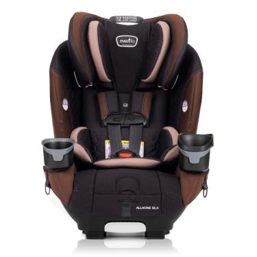 Imagem de Cadeirinha de Carro Conversível Evenflo EveryFitAll4One 3 em 1 com Capa de Limpeza Rápida - Marrom Belmont