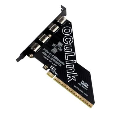 Imagem de Sintech PCIe 4.0 16x para Quad Oculink 4I, PCIe Bifurcation x16 to x4x4x4 Split Oculink SFF-8611/8612 Placa adaptadora para eGPU Dock Mimi Pc