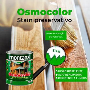 Imagem de Stain Natural Uv Repelente Água Para Madeiras Montana 900ml
