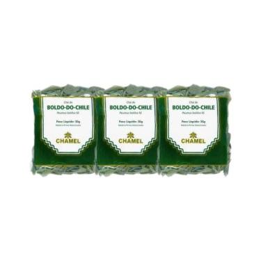 Imagem de Kit 3x Chá Pacote Boldo do Chile Folhas 30g - CHAMEL
