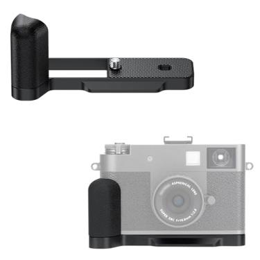 Imagem de JJC Suporte de mão de metal em forma de L para câmera digital Fuji Fujifilm X Halm, pega segura com alça lateral de silicone e almofada antiderrapante, placa de liberação rápida Arca Swiss com