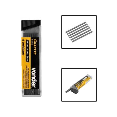 Imagem de Grafite Lapiseira Carpinteiro Marceneiro 6 Peças