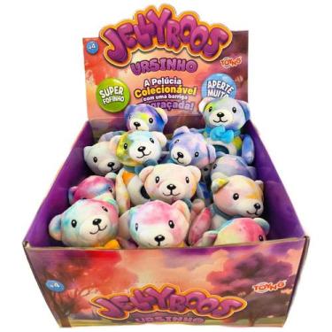 Imagem de Pelúcia Jellyros Ursinho Tie Dye Caixa Display com 12 - Toyng, Jellyro