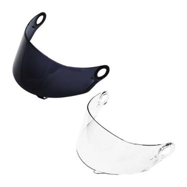 Imagem de Viseira Capacete Ls2 FF358 Cristal Mais Viseira Fumê Reparo e Nariguei