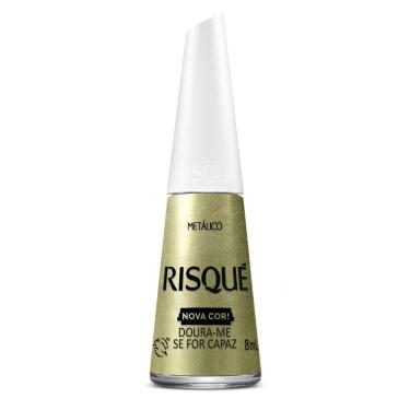 Imagem de Esmalte Risqué Nova Cor Metálico Cor Doura-me Se For Capaz 8ml