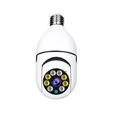 Imagem de Câmera Jortan Lâmpada De Segurança Wifi, 1080p E27 Lente (mm) : 3.6mm, Com Visão Noturna Infravermelha