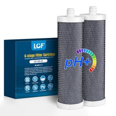 Imagem de Filtro de substituição, compatível com LCF-CF-01-ALK, substituição de filtro de gota d'água para o sistema WD-CTF-04, substitui WD-CFF-02, 6+1-estágio, ン aprimorado, 16.000 galões, pacote com 2