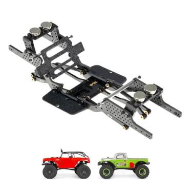 Imagem de RampCrab Carbon Fiber Chassis Kit for SCX24, 7° Angled Skid, LCG Chassis Kit for SCX24 Deadbolt, Betty B-17 Upgrade Part