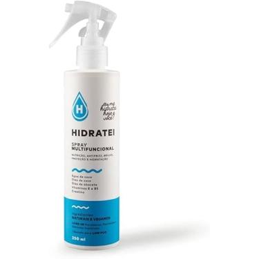 Imagem de Leave-in Spray Hidratei Multifuncional com água de coco 250ml: Cabelo bonito é cabelo hidratado anti-frizz.