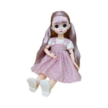 Imagem de Boneca De Anime Bjd De 12 Polegadas Com Saia, Chapéu, Roupas, Acessóri