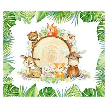 Imagem de Papel de Parede Adesivo Infantil Safari Animais Quarto Criança - 659pc