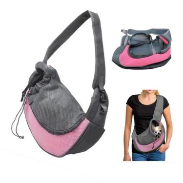 Imagem de Bolsa Canguru Cachorro Cao Gato Pet Carregador Mochila Pequeno Porte O