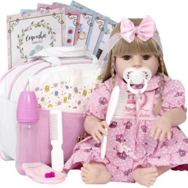 Imagem de Boneca Grande Bebe Reborn Princesa Barata Barbie Preço Bom - Cegonha R