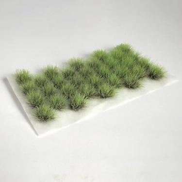 Imagem de Ylutex 32 peças de 8 mm de altura, diorama, flores, grama, arbustos em miniatura, grama, estática, para modelo, trem, cenário, jogos de guerra, dioramas e artesanato DIY