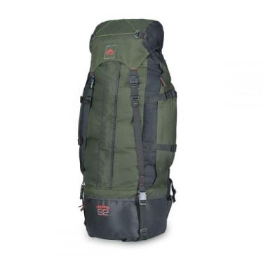 Imagem de Mochila De 92 Lts. Crampon 92 - Verde Com Preto 0092 - Trilhas & Rumos